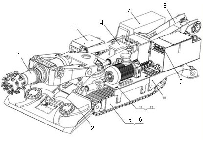 掘進(jìn)機(jī)結(jié)構(gòu)圖